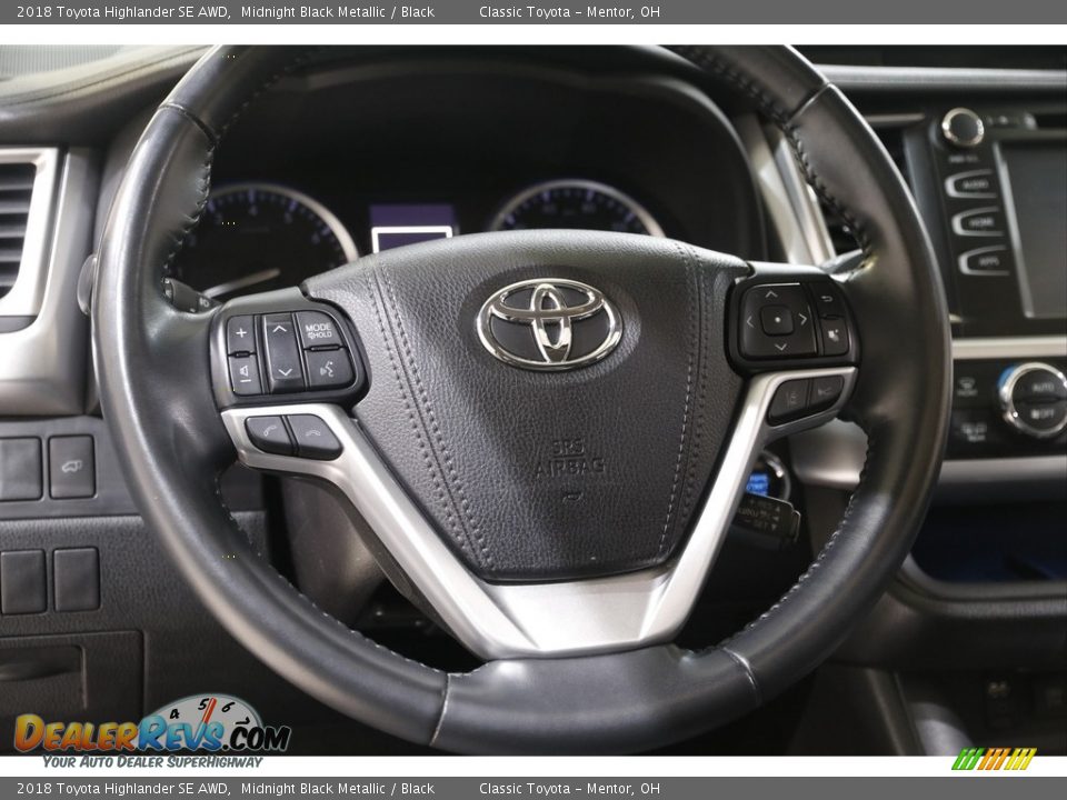2018 Toyota Highlander SE AWD Midnight Black Metallic / Black Photo #7