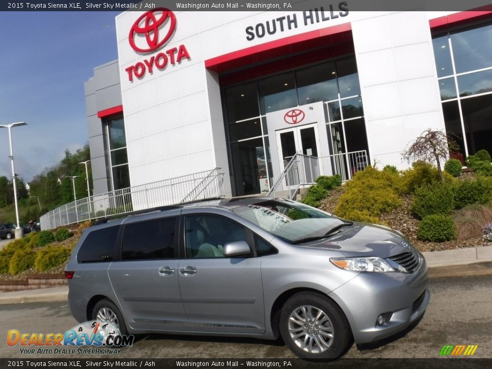 2015 Toyota Sienna XLE Silver Sky Metallic / Ash Photo #2