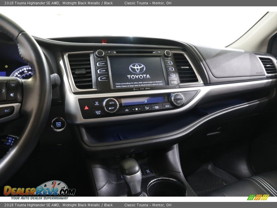 2018 Toyota Highlander SE AWD Midnight Black Metallic / Black Photo #9