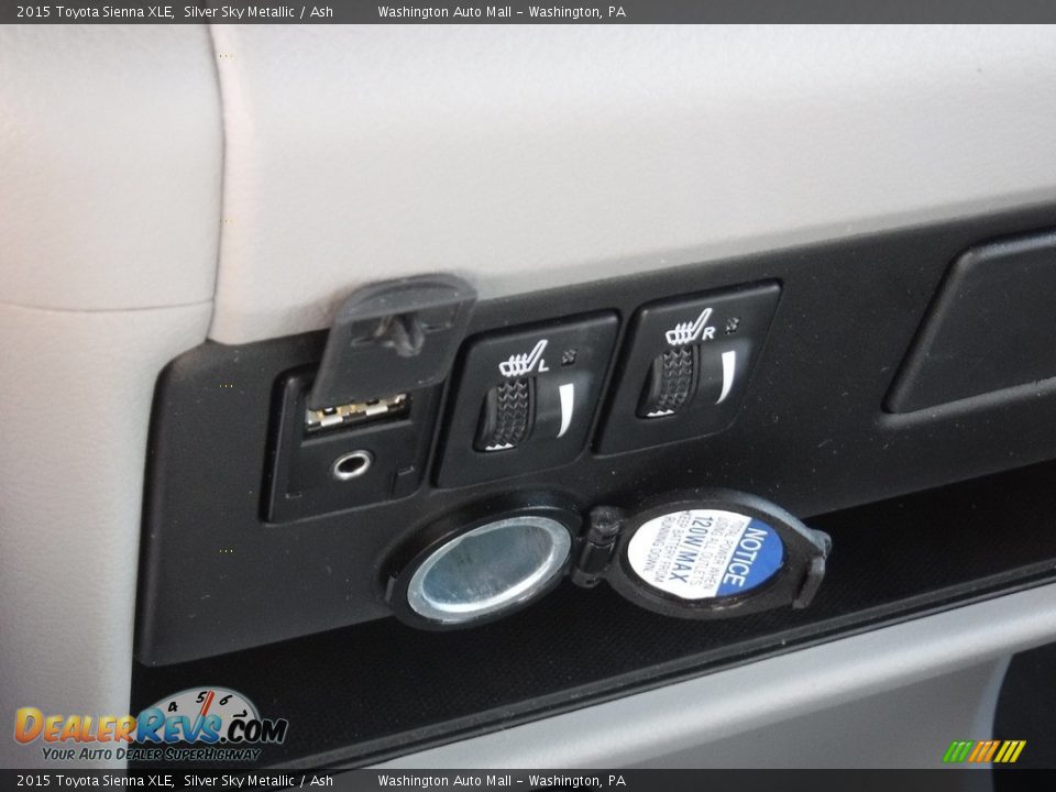 2015 Toyota Sienna XLE Silver Sky Metallic / Ash Photo #6