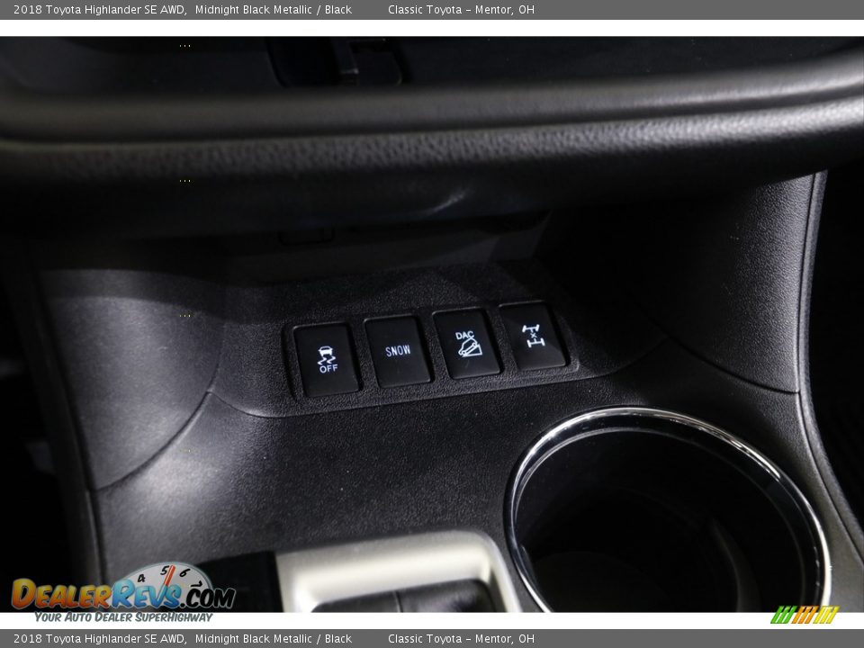 2018 Toyota Highlander SE AWD Midnight Black Metallic / Black Photo #13