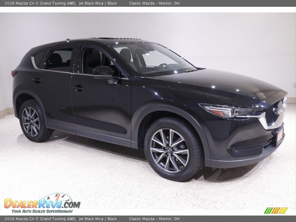 2018 Mazda CX-5 Grand Touring AWD Jet Black Mica / Black Photo #1