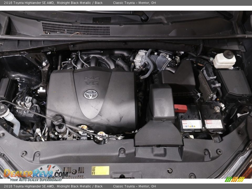 2018 Toyota Highlander SE AWD Midnight Black Metallic / Black Photo #19