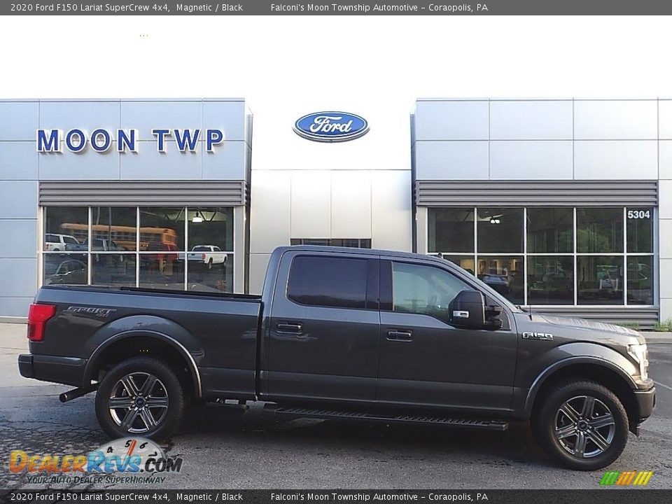 2020 Ford F150 Lariat SuperCrew 4x4 Magnetic / Black Photo #1