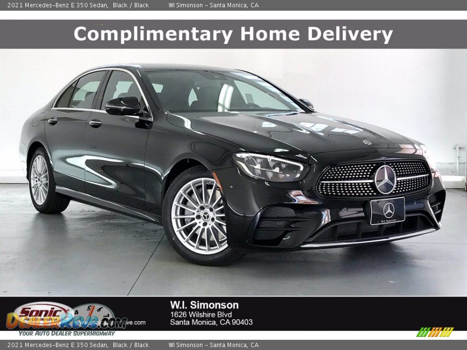 2021 Mercedes-Benz E 350 Sedan Black / Black Photo #1