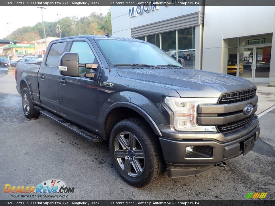 2020 Ford F150 Lariat SuperCrew 4x4 Magnetic / Black Photo #8