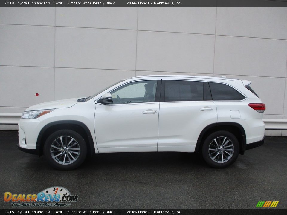 2018 Toyota Highlander XLE AWD Blizzard White Pearl / Black Photo #2