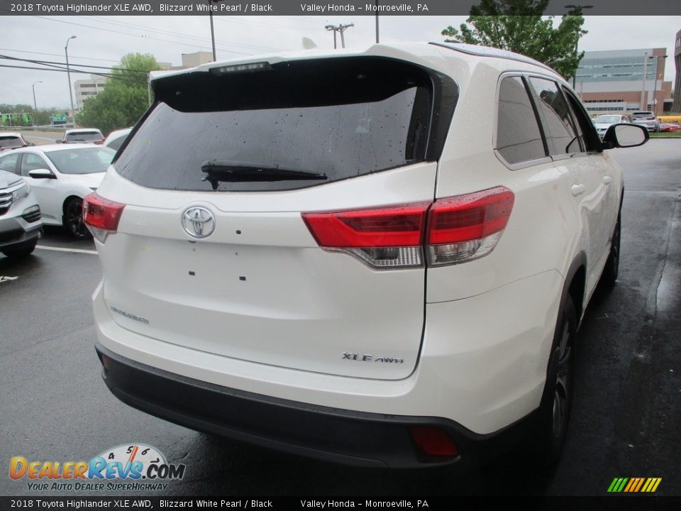 2018 Toyota Highlander XLE AWD Blizzard White Pearl / Black Photo #5