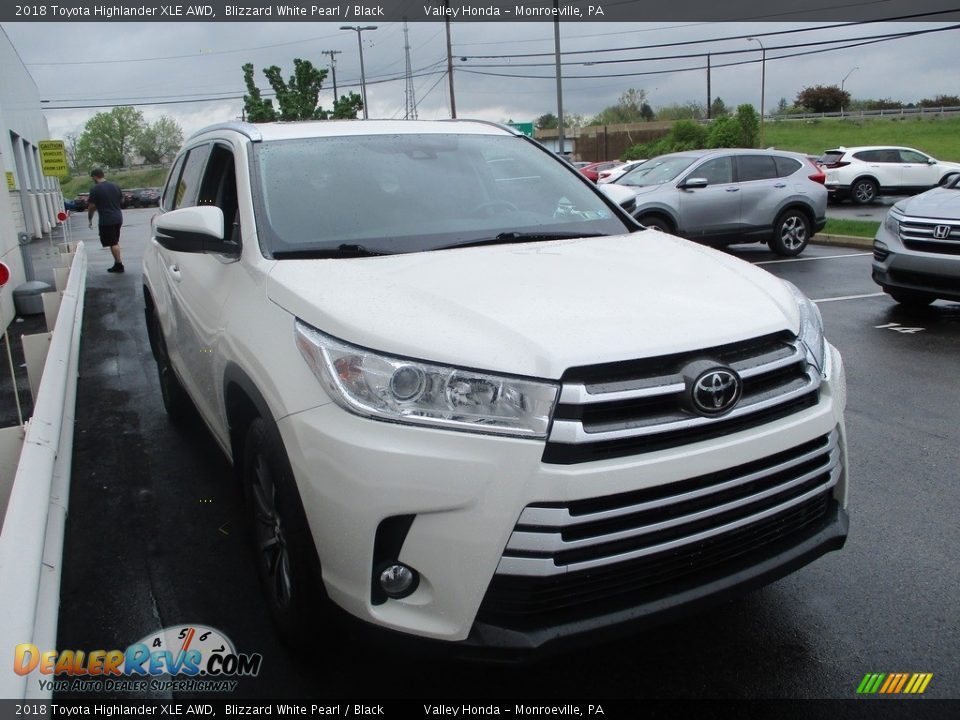 2018 Toyota Highlander XLE AWD Blizzard White Pearl / Black Photo #7