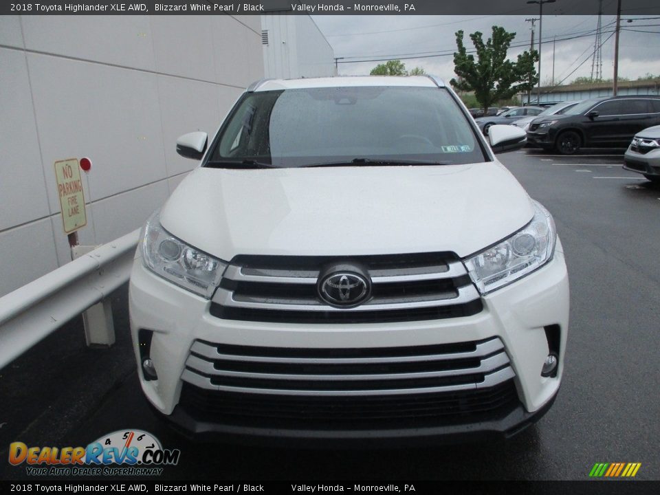 2018 Toyota Highlander XLE AWD Blizzard White Pearl / Black Photo #8