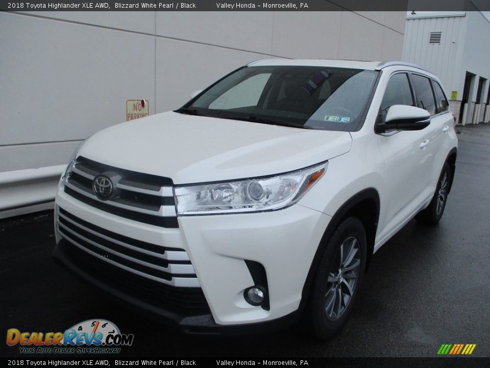 2018 Toyota Highlander XLE AWD Blizzard White Pearl / Black Photo #9