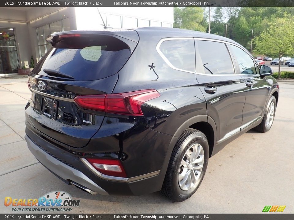 2019 Hyundai Santa Fe SE AWD Twilight Black / Black Photo #2