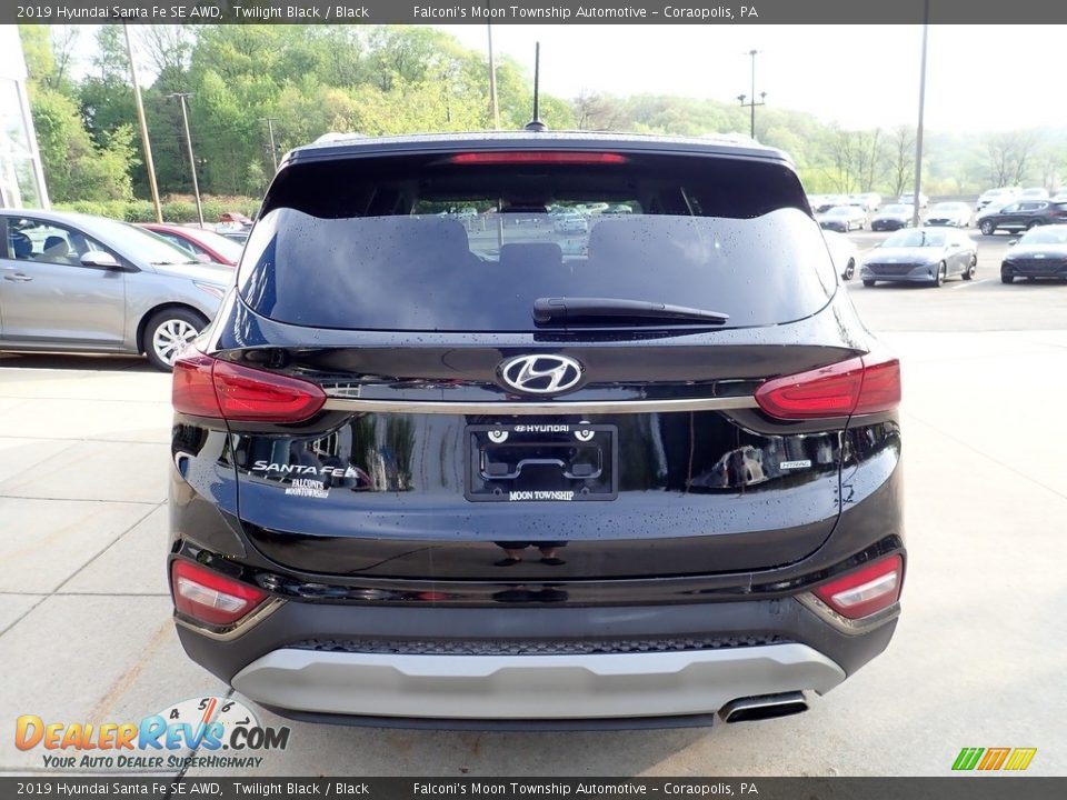 2019 Hyundai Santa Fe SE AWD Twilight Black / Black Photo #3