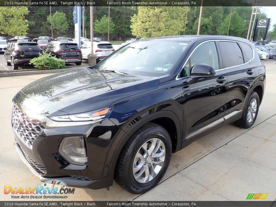 2019 Hyundai Santa Fe SE AWD Twilight Black / Black Photo #7