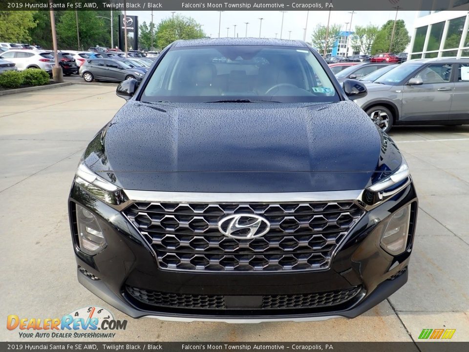 2019 Hyundai Santa Fe SE AWD Twilight Black / Black Photo #8