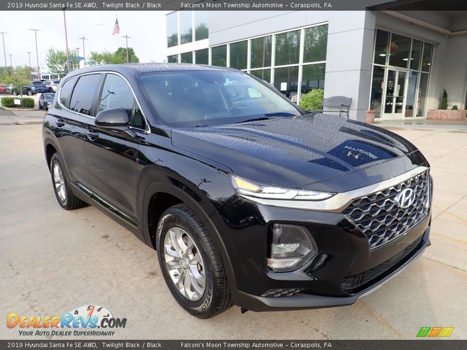 2019 Hyundai Santa Fe SE AWD Twilight Black / Black Photo #9