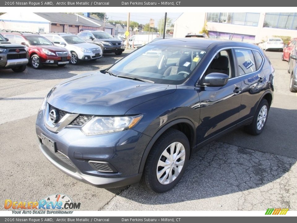 2016 Nissan Rogue S AWD Arctic Blue Metallic / Charcoal Photo #1