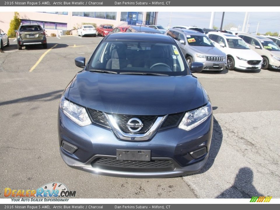 2016 Nissan Rogue S AWD Arctic Blue Metallic / Charcoal Photo #2