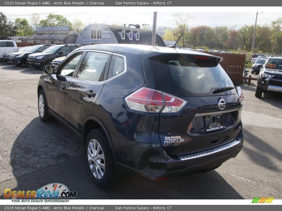 2016 Nissan Rogue S AWD Arctic Blue Metallic / Charcoal Photo #7