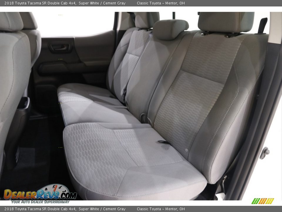 2018 Toyota Tacoma SR Double Cab 4x4 Super White / Cement Gray Photo #15