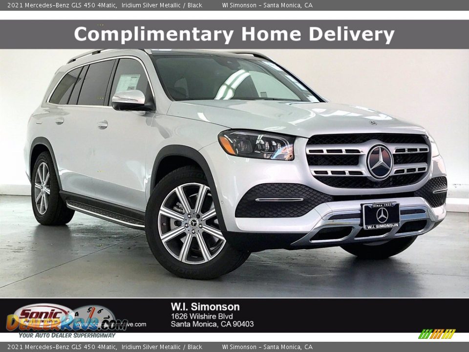 2021 Mercedes-Benz GLS 450 4Matic Iridium Silver Metallic / Black Photo #1