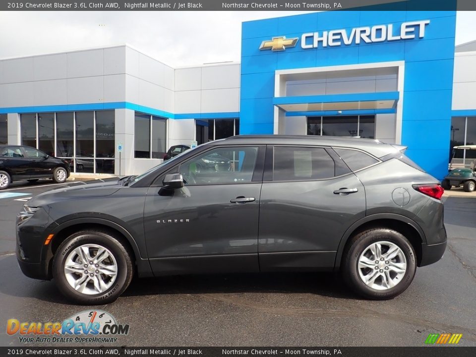 2019 Chevrolet Blazer 3.6L Cloth AWD Nightfall Metallic / Jet Black Photo #3