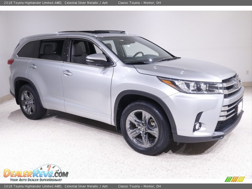 2018 Toyota Highlander Limited AWD Celestial Silver Metallic / Ash Photo #1