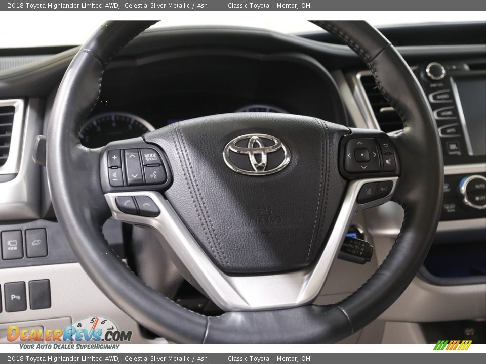 2018 Toyota Highlander Limited AWD Celestial Silver Metallic / Ash Photo #7