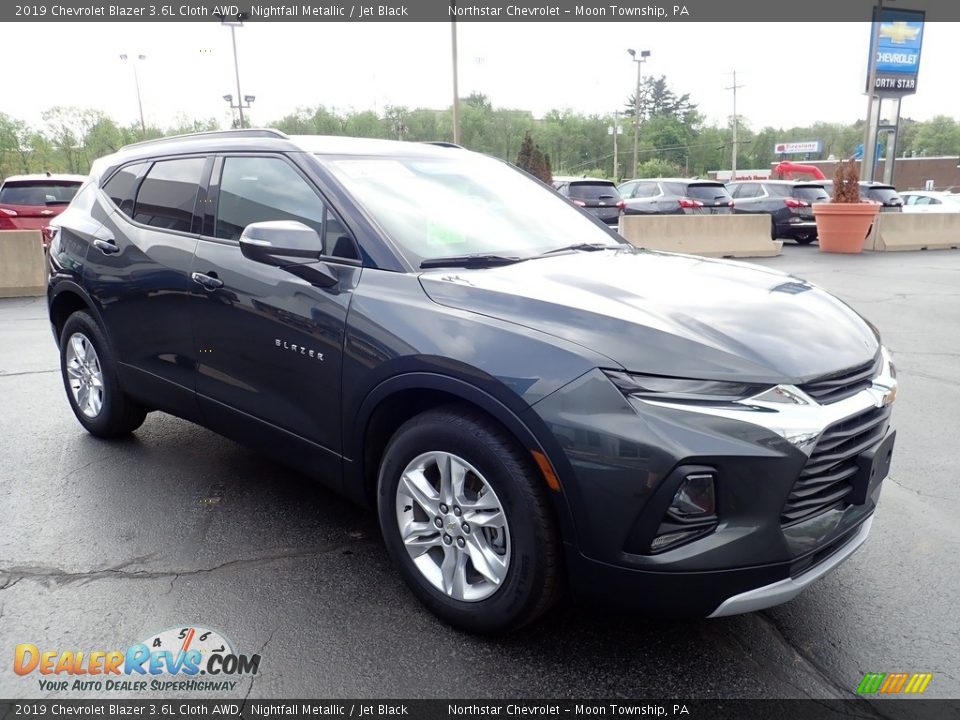 2019 Chevrolet Blazer 3.6L Cloth AWD Nightfall Metallic / Jet Black Photo #11