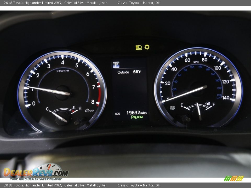 2018 Toyota Highlander Limited AWD Celestial Silver Metallic / Ash Photo #8