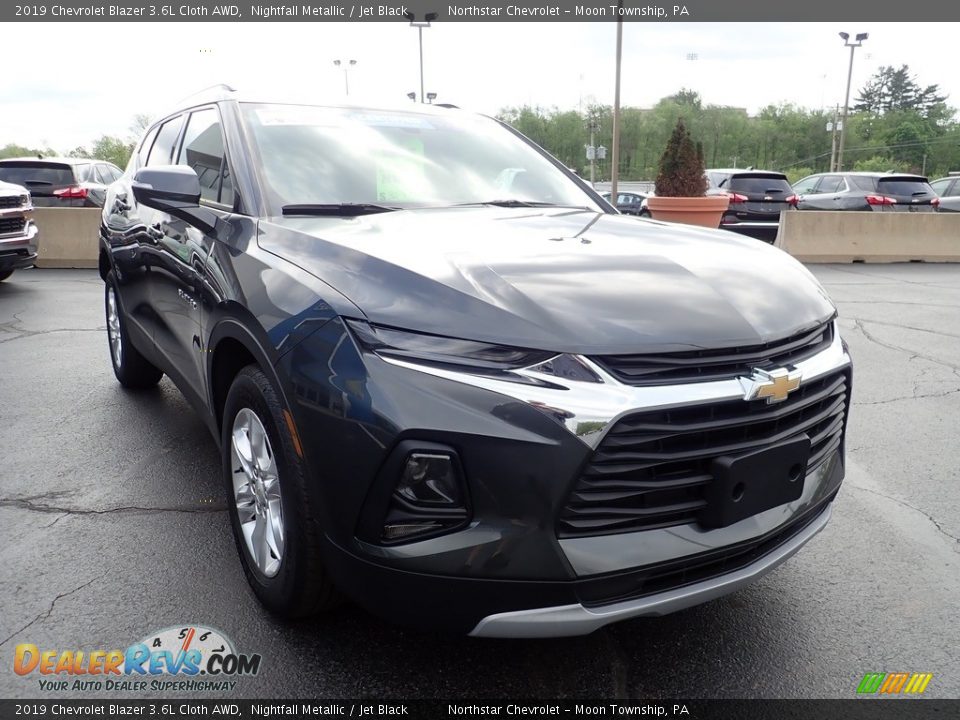 2019 Chevrolet Blazer 3.6L Cloth AWD Nightfall Metallic / Jet Black Photo #12