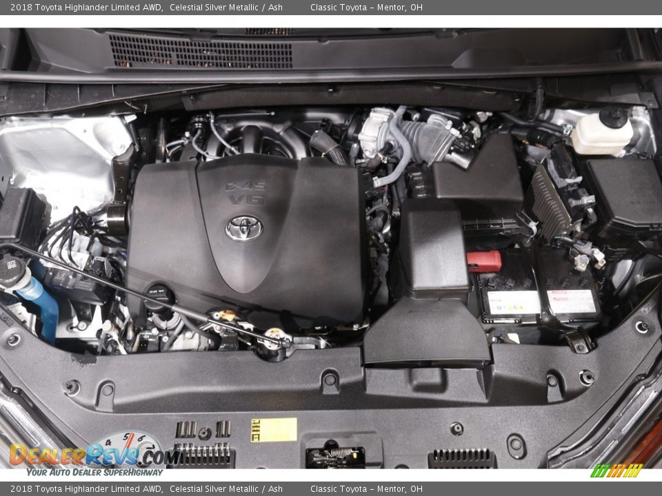 2018 Toyota Highlander Limited AWD Celestial Silver Metallic / Ash Photo #19