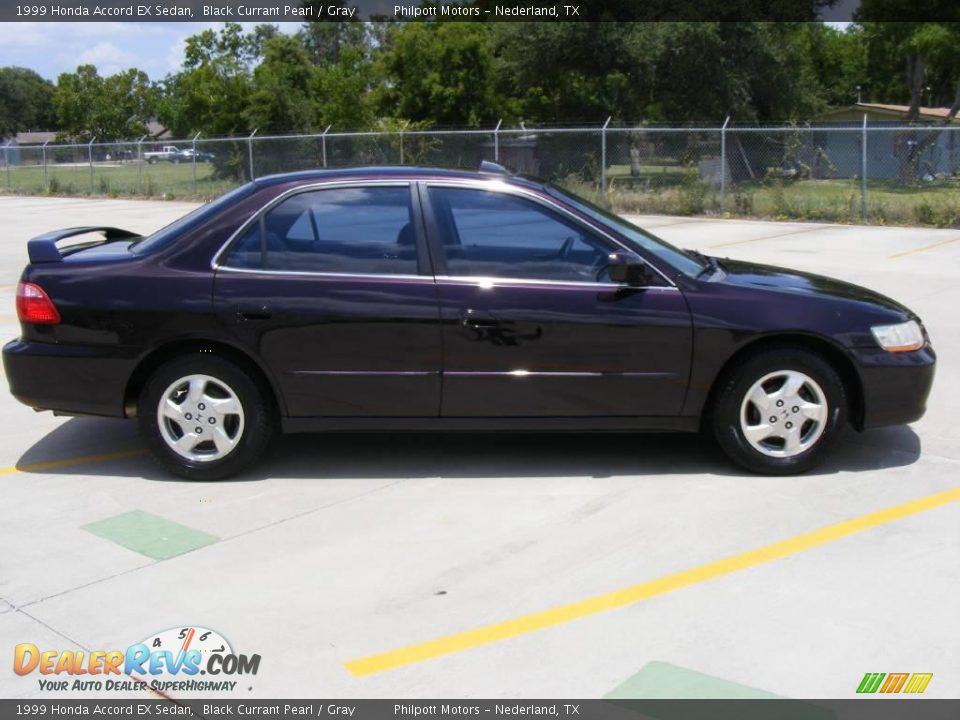 1999 Honda Accord EX Sedan Black Currant Pearl / Gray Photo #2