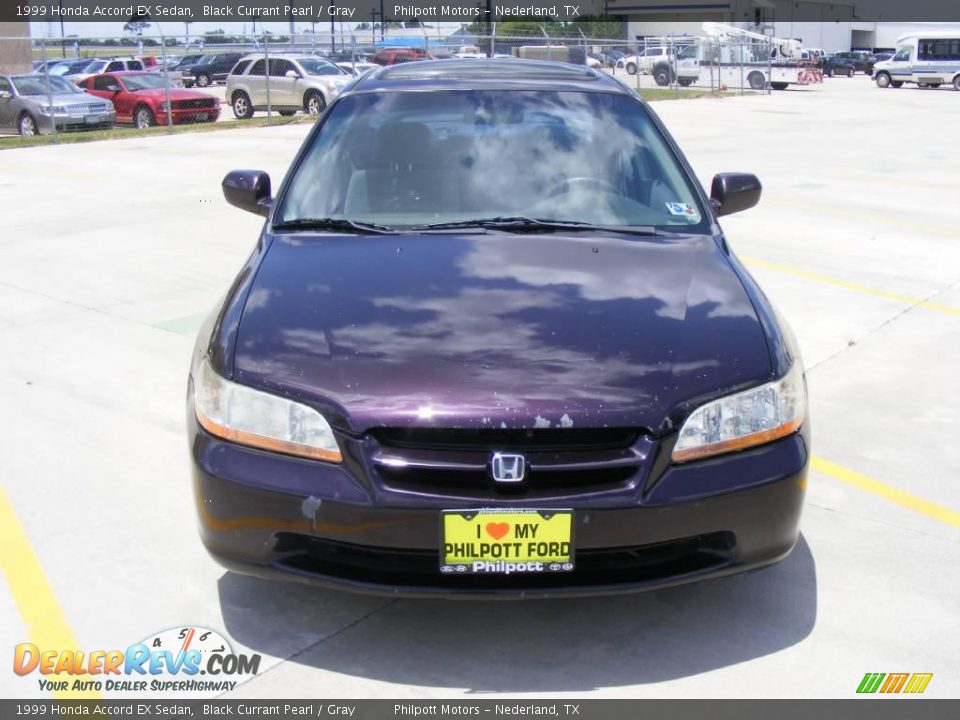 1999 Honda Accord EX Sedan Black Currant Pearl / Gray Photo #8