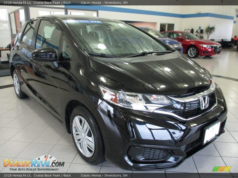 2018 Honda Fit LX Crystal Black Pearl / Black Photo #3