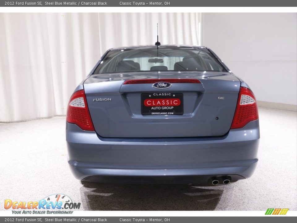 2012 Ford Fusion SE Steel Blue Metallic / Charcoal Black Photo #16