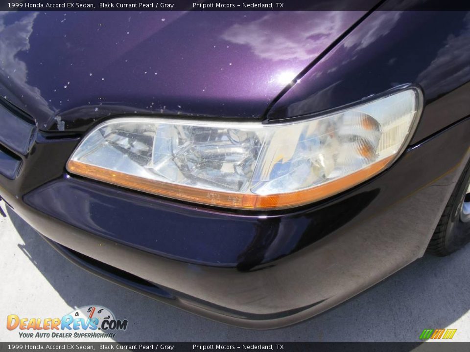 1999 Honda Accord EX Sedan Black Currant Pearl / Gray Photo #10