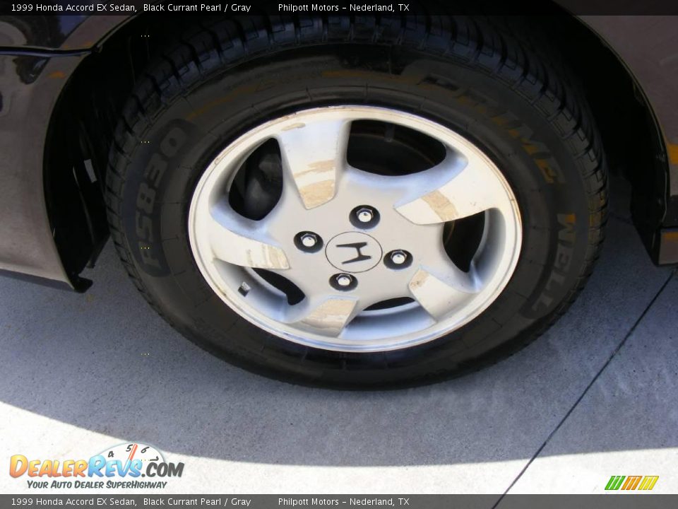 1999 Honda Accord EX Sedan Black Currant Pearl / Gray Photo #11