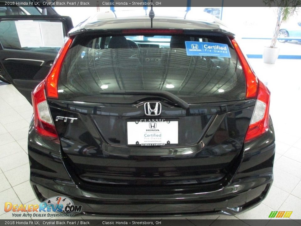 2018 Honda Fit LX Crystal Black Pearl / Black Photo #9