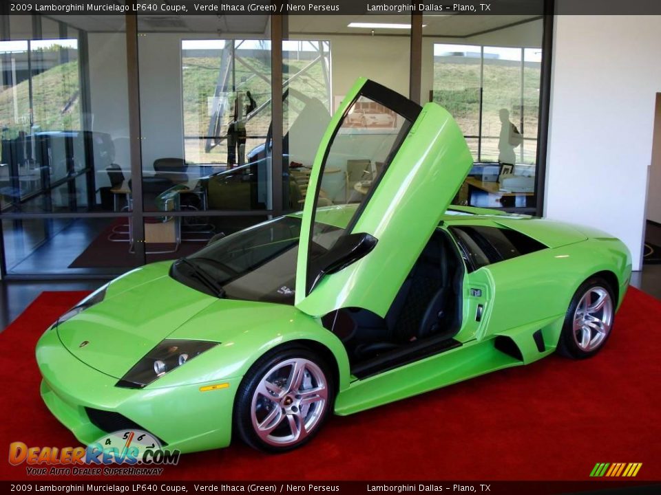 2009 Lamborghini Murcielago LP640 Coupe Verde Ithaca (Green) / Nero Perseus Photo #3