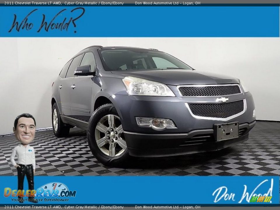 2011 Chevrolet Traverse LT AWD Cyber Gray Metallic / Ebony/Ebony Photo #1