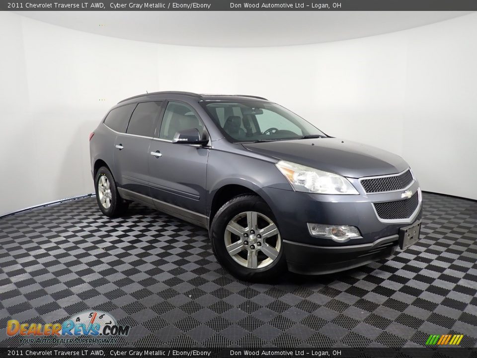 2011 Chevrolet Traverse LT AWD Cyber Gray Metallic / Ebony/Ebony Photo #3