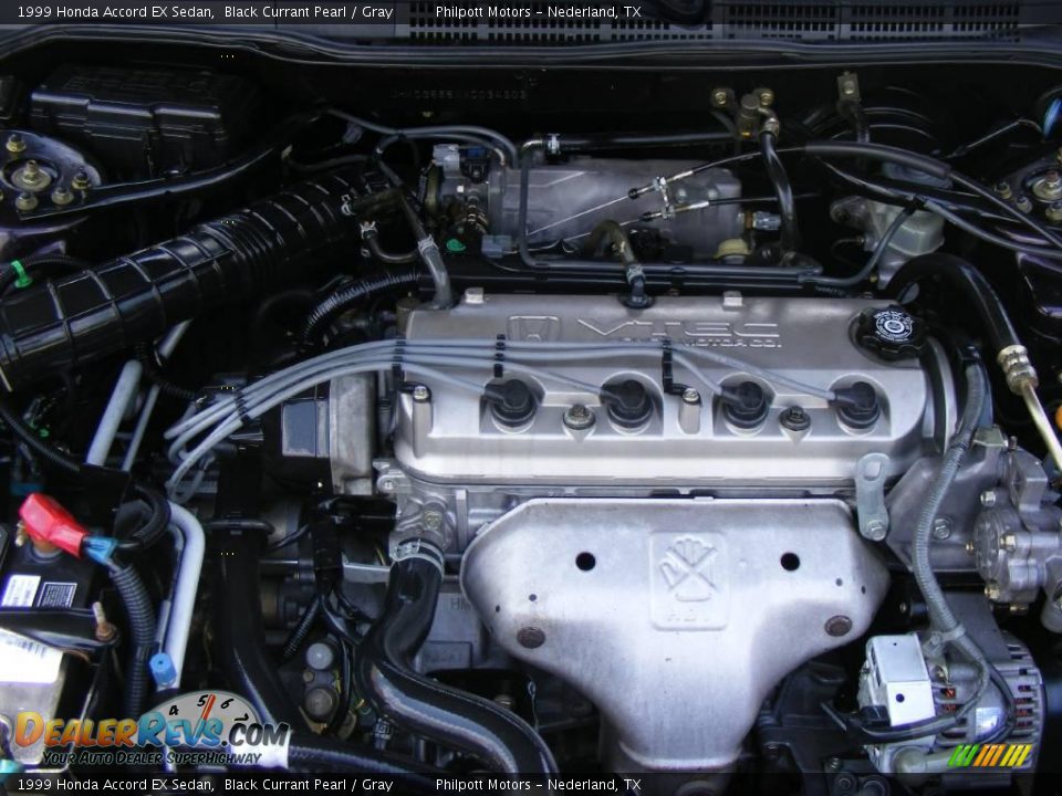 1999 Honda Accord EX Sedan Black Currant Pearl / Gray Photo #17