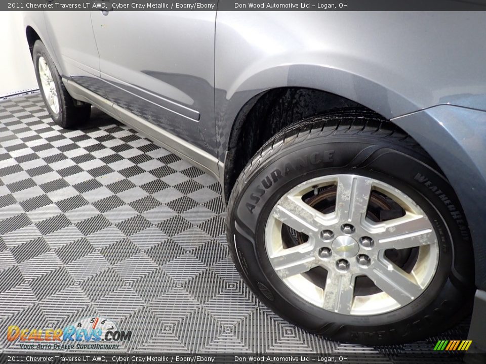 2011 Chevrolet Traverse LT AWD Cyber Gray Metallic / Ebony/Ebony Photo #4