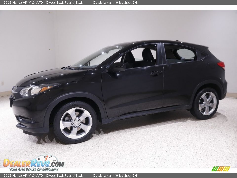 2018 Honda HR-V LX AWD Crystal Black Pearl / Black Photo #3