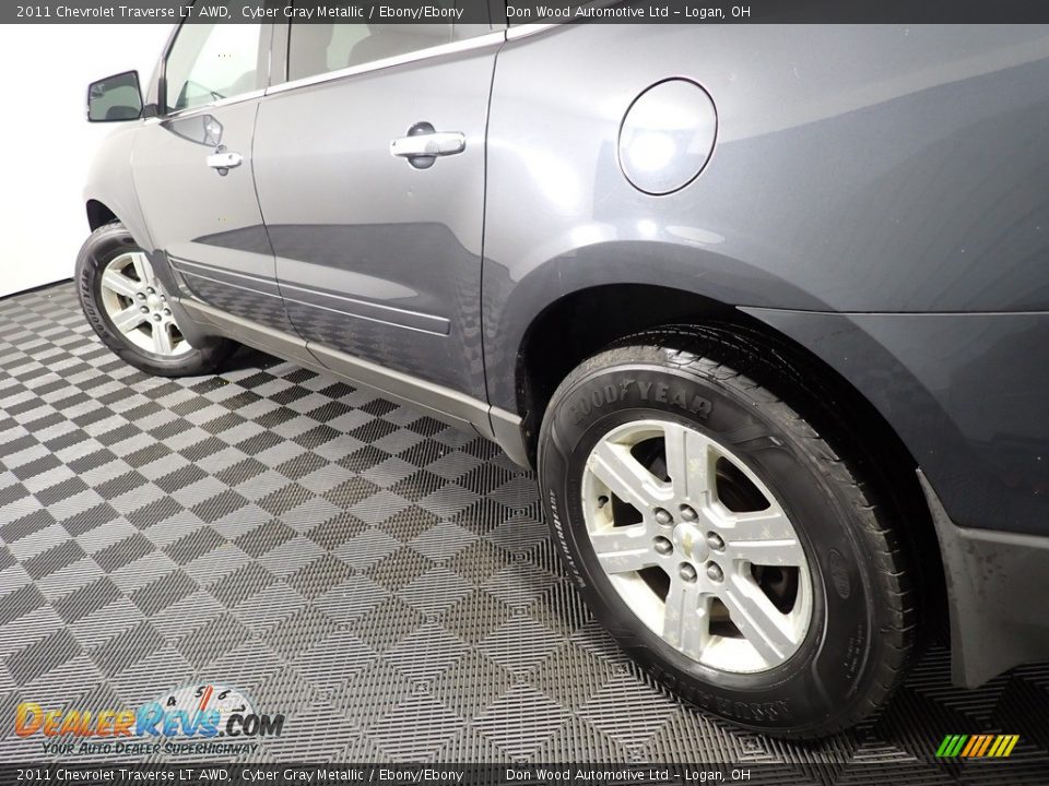 2011 Chevrolet Traverse LT AWD Cyber Gray Metallic / Ebony/Ebony Photo #10