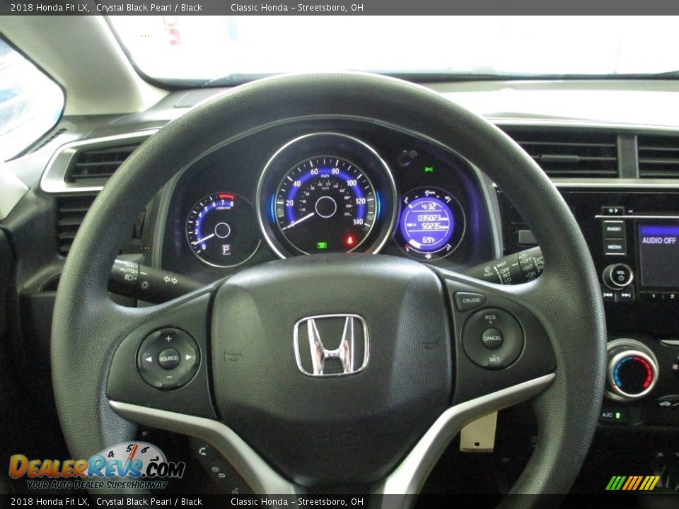 2018 Honda Fit LX Crystal Black Pearl / Black Photo #27