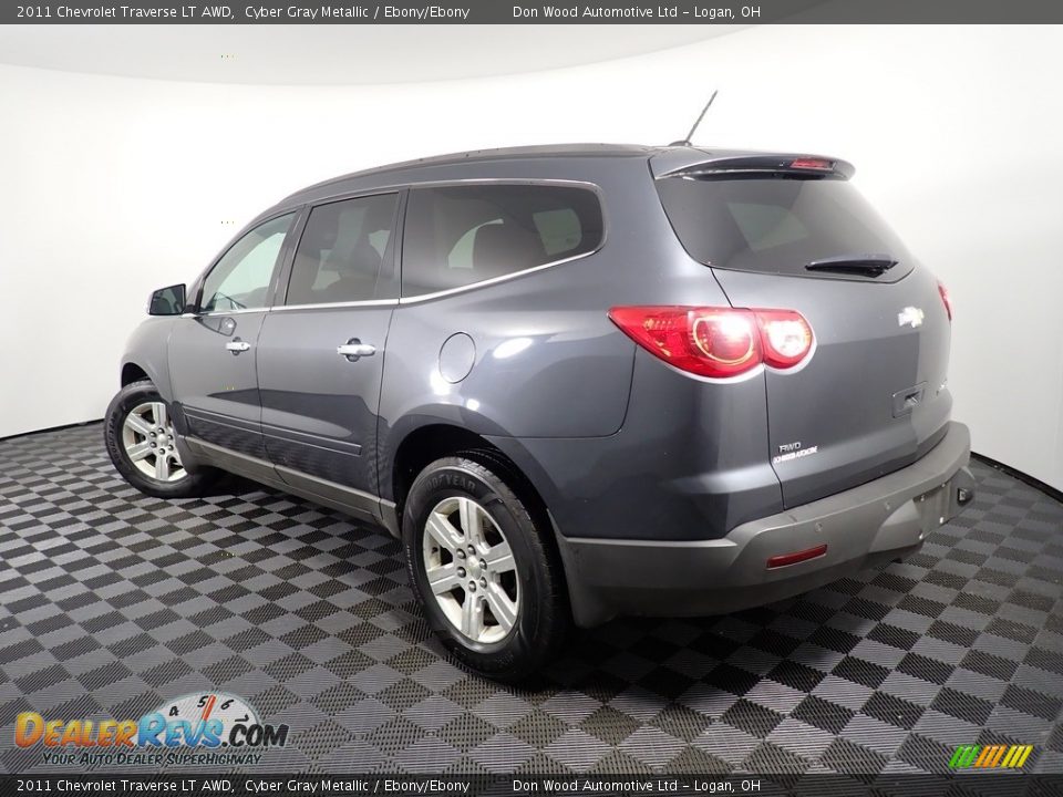 2011 Chevrolet Traverse LT AWD Cyber Gray Metallic / Ebony/Ebony Photo #11