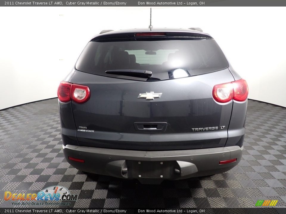 2011 Chevrolet Traverse LT AWD Cyber Gray Metallic / Ebony/Ebony Photo #12
