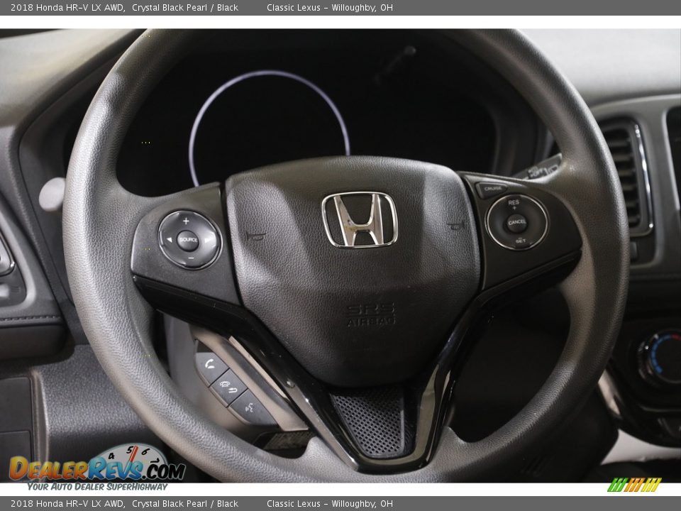 2018 Honda HR-V LX AWD Crystal Black Pearl / Black Photo #8